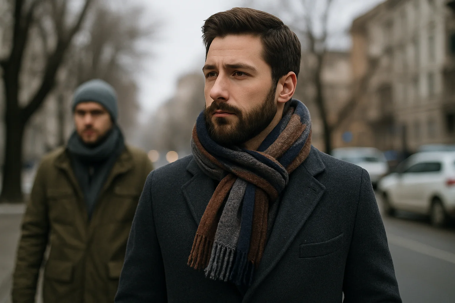 Ghidul complet al eșarfelor masculine pentru iarna 2025